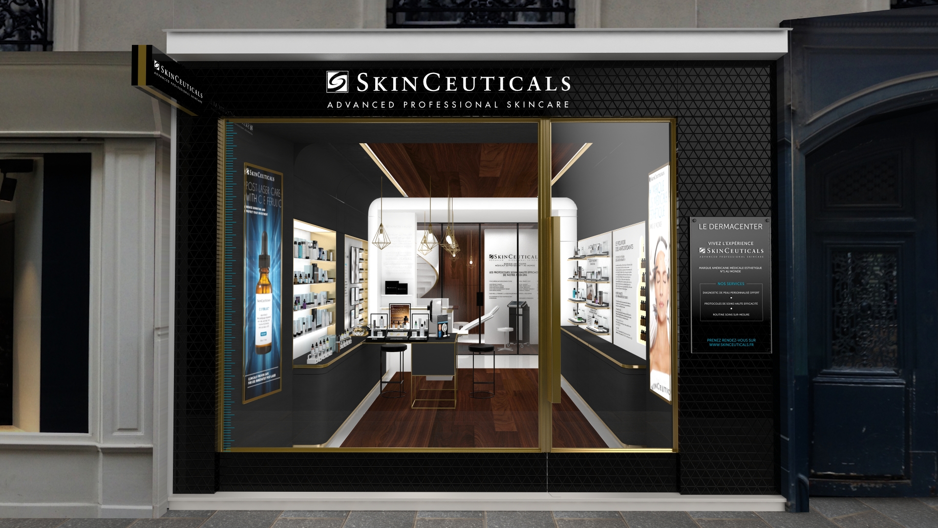 Premier écrin Skinceuticals à Paris