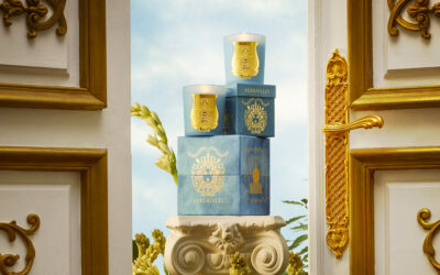 bougies fleurent printemps