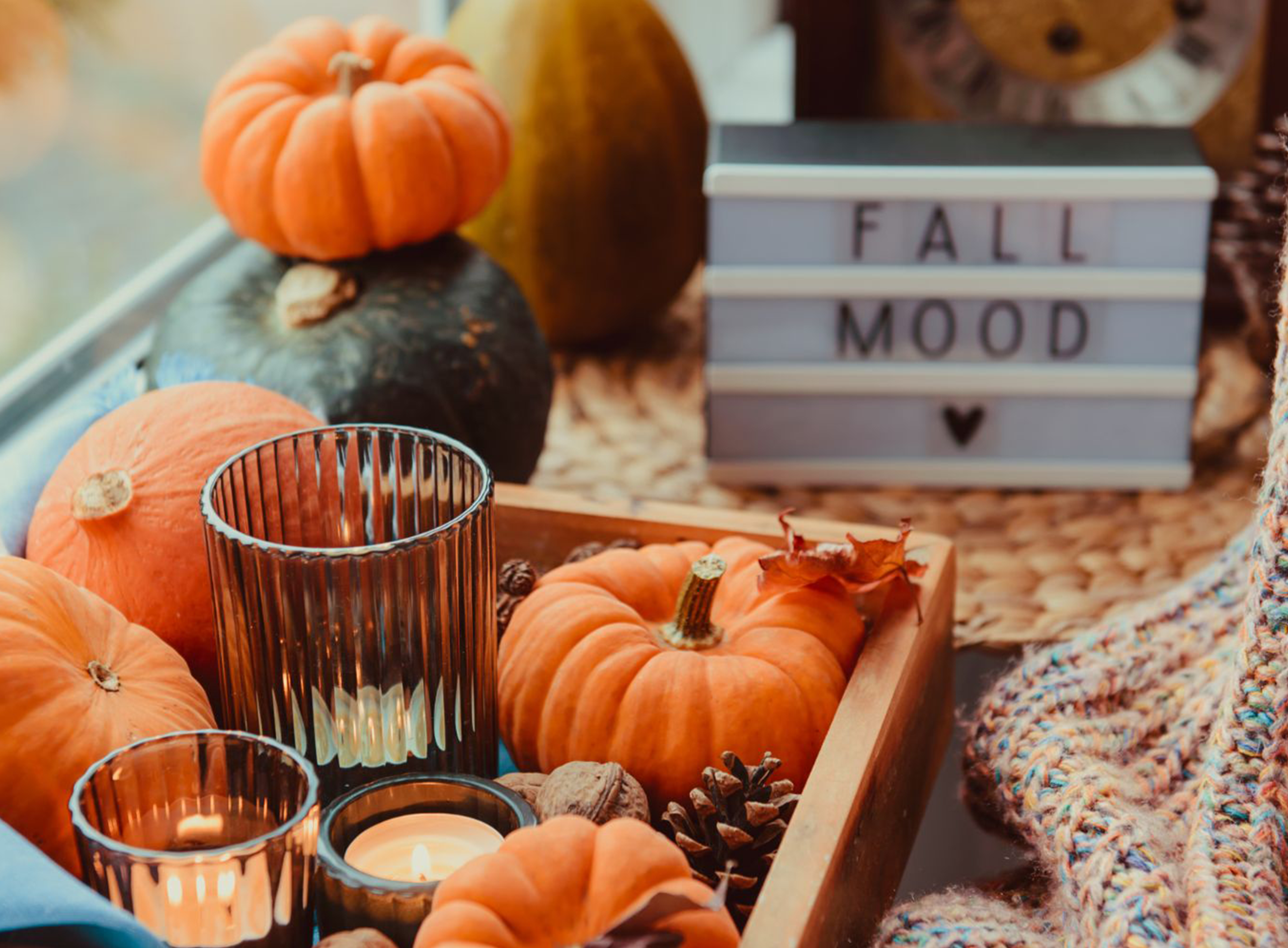 L’automne à la flamme d’une bougie